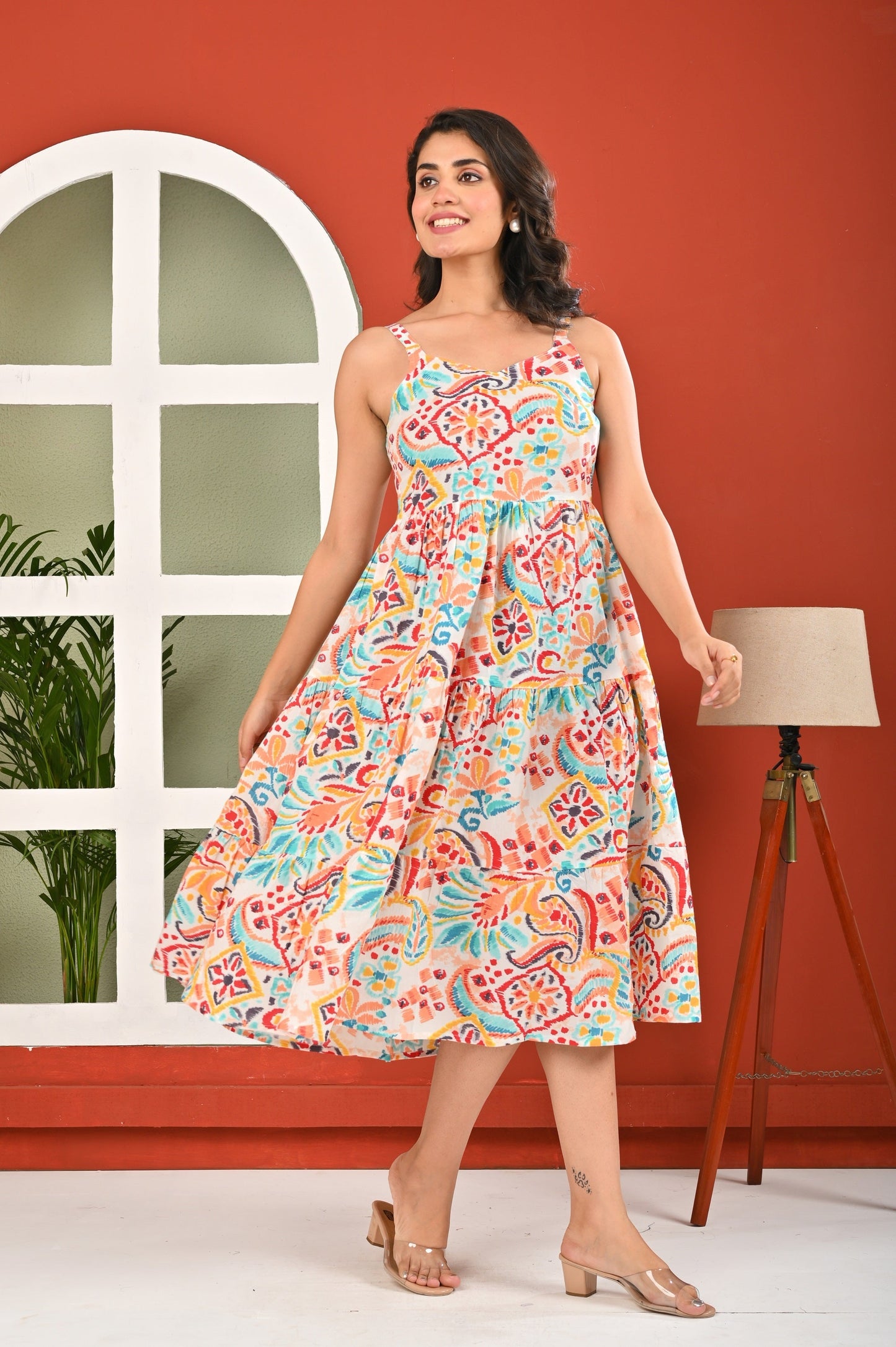 Multicolour Printed Dress