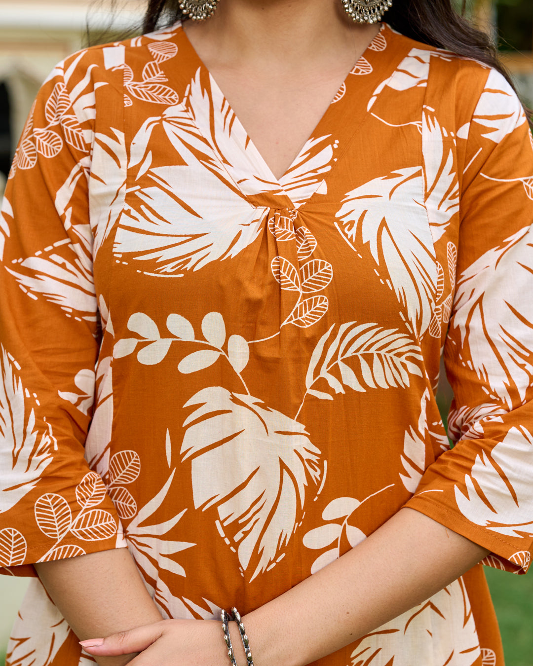 Rust Printed Co-Ord Set