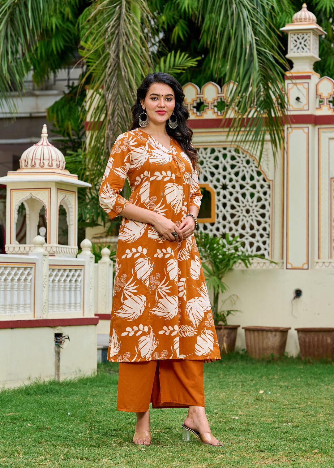 Rust Printed Co-Ord Set