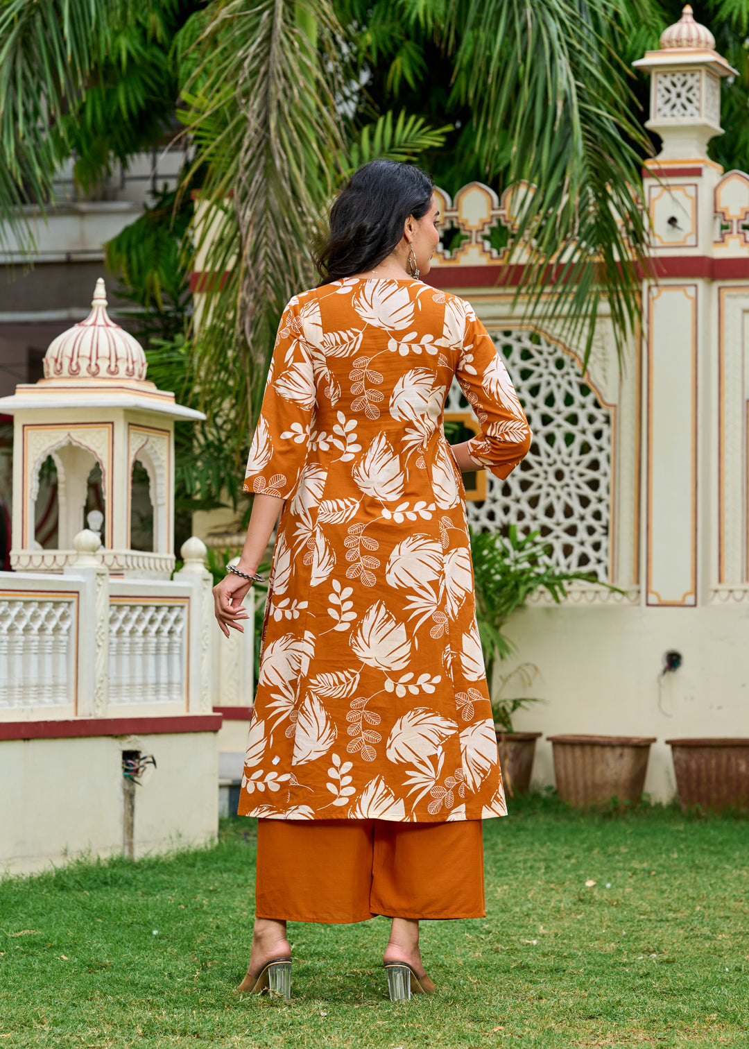 Rust Printed Co-Ord Set