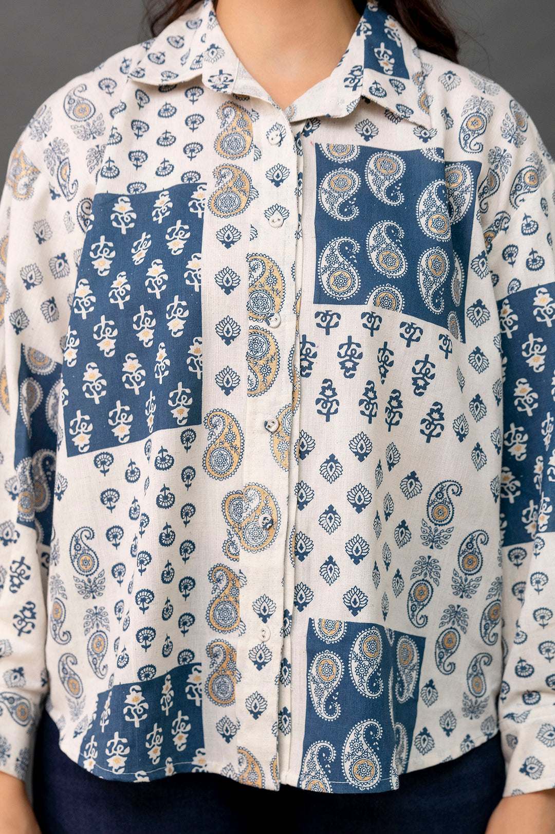 Off White Printed Shirt