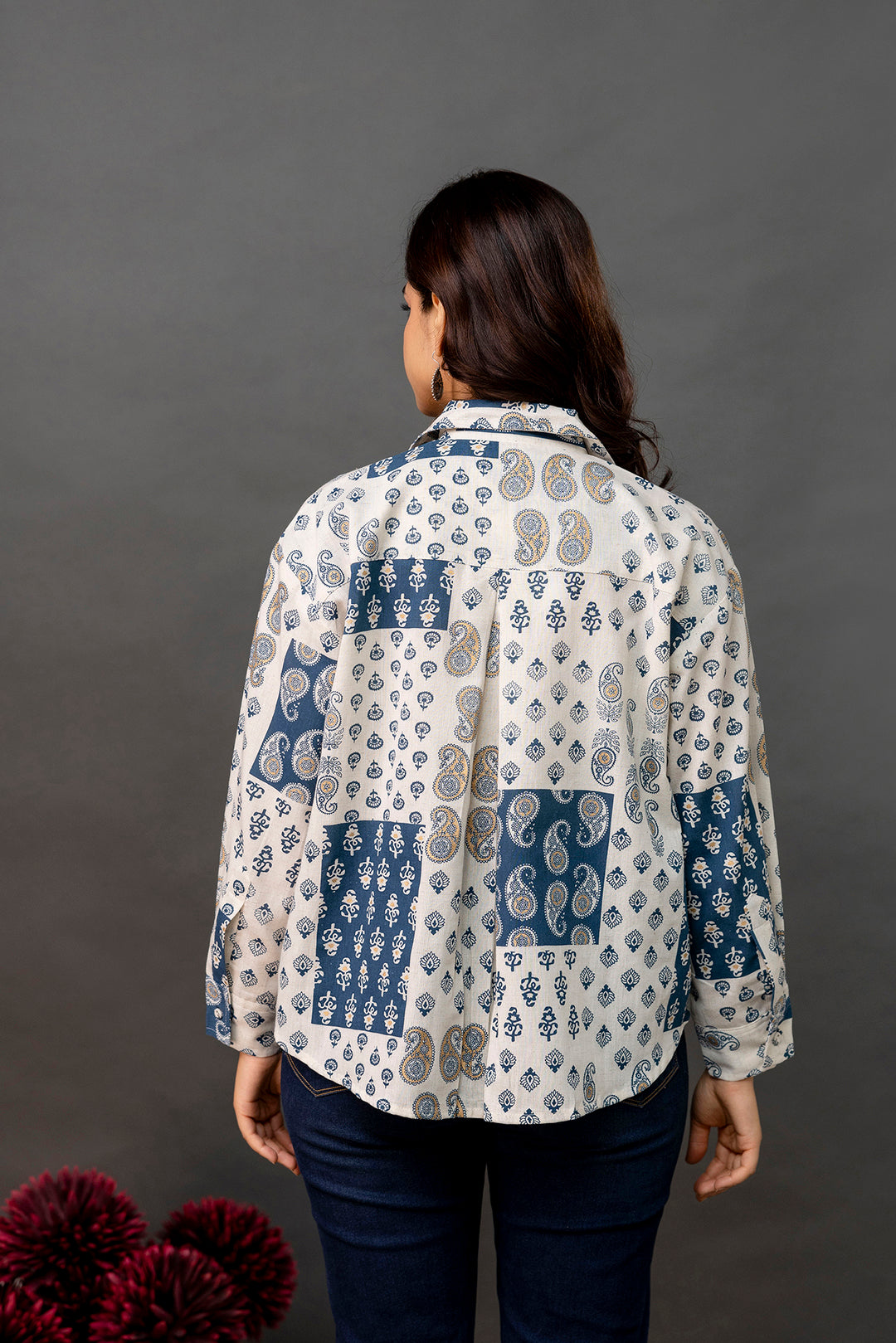 Off White Printed Shirt