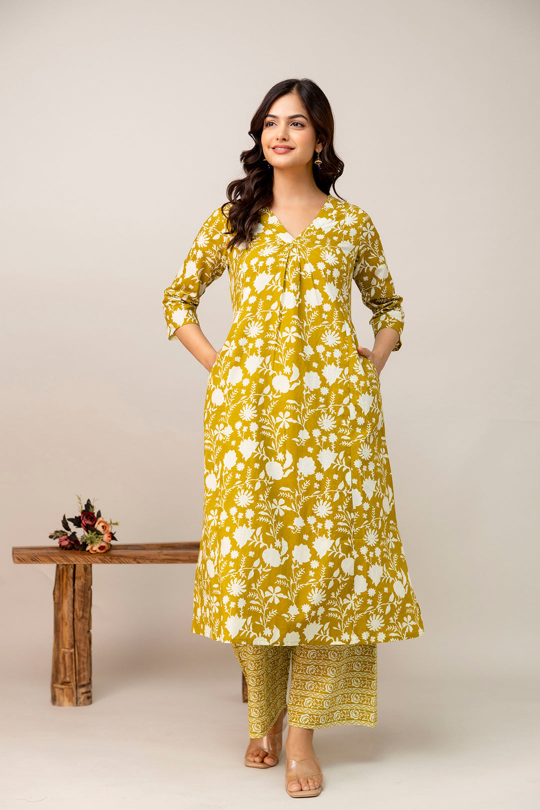Yellow Printed Co-Ord Set