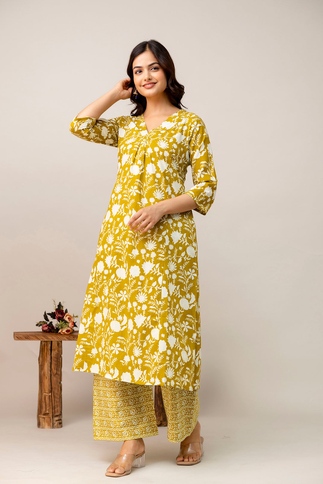 Yellow Printed Co-Ord Set