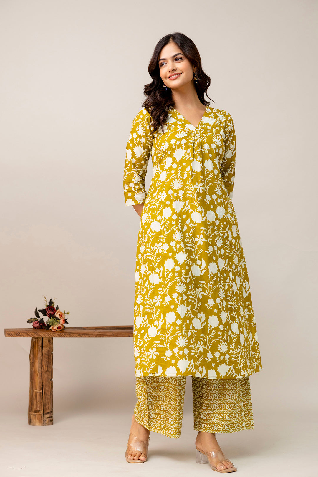 Yellow Printed Co-Ord Set