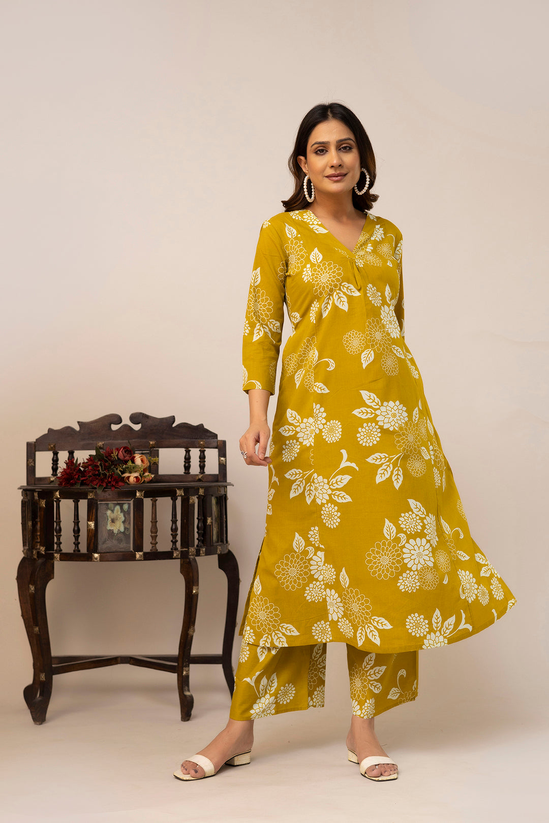 Yellow Printed Co-Ord Set