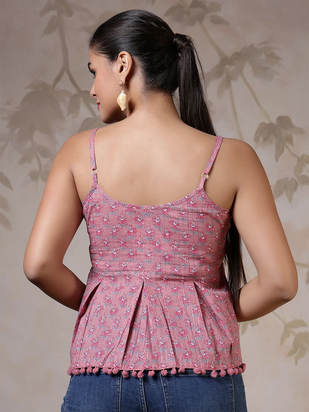 Mauve Printed Top