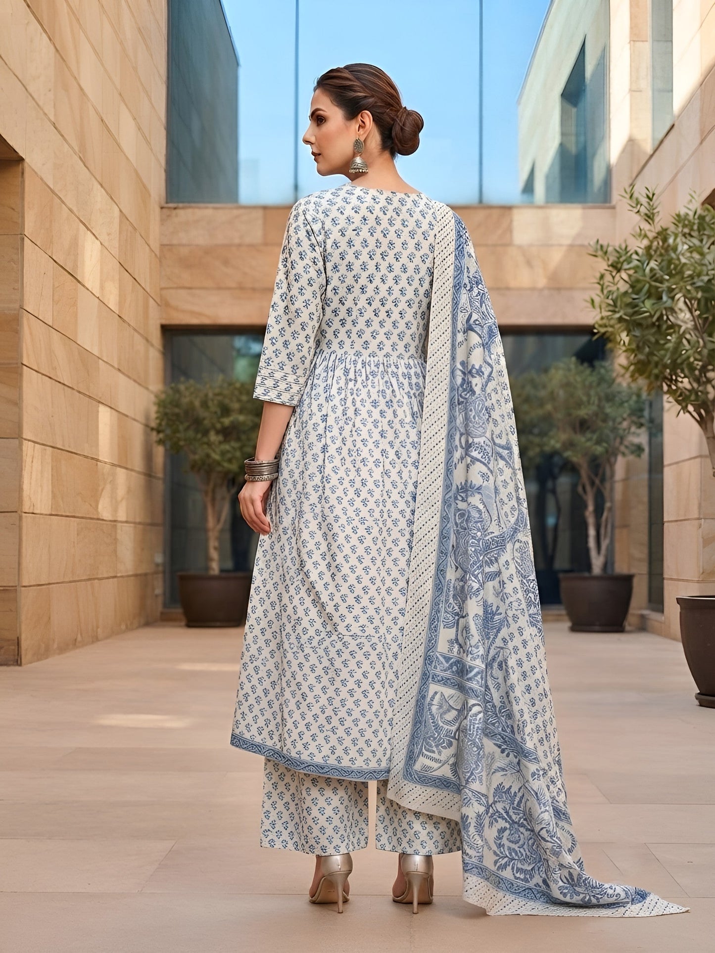 Anarkali Kurta Set With Dupatta
