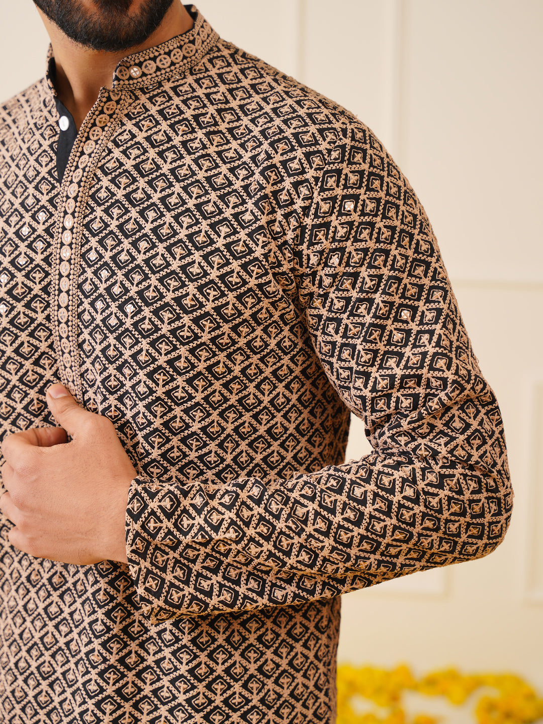 Sequin Embroidered Pure Cotton Kurtas