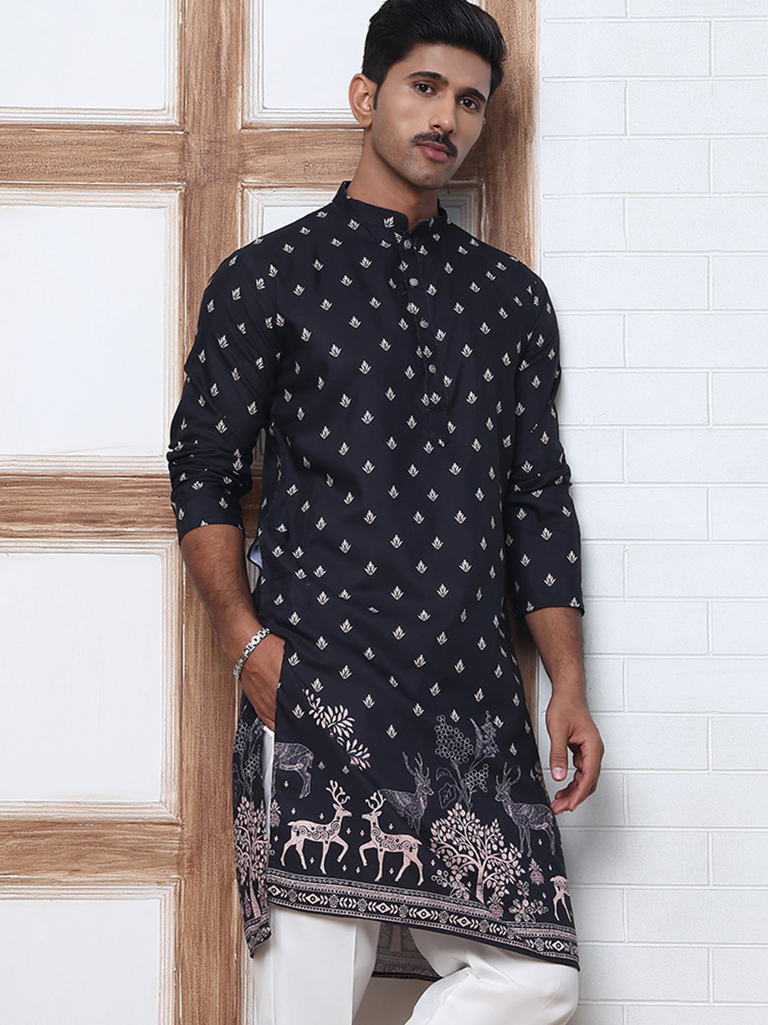 Men’S Ethnic Printed Kurta