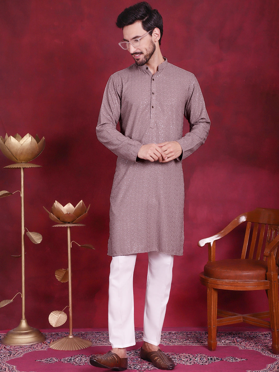 Sequins Chikankari Kurtas