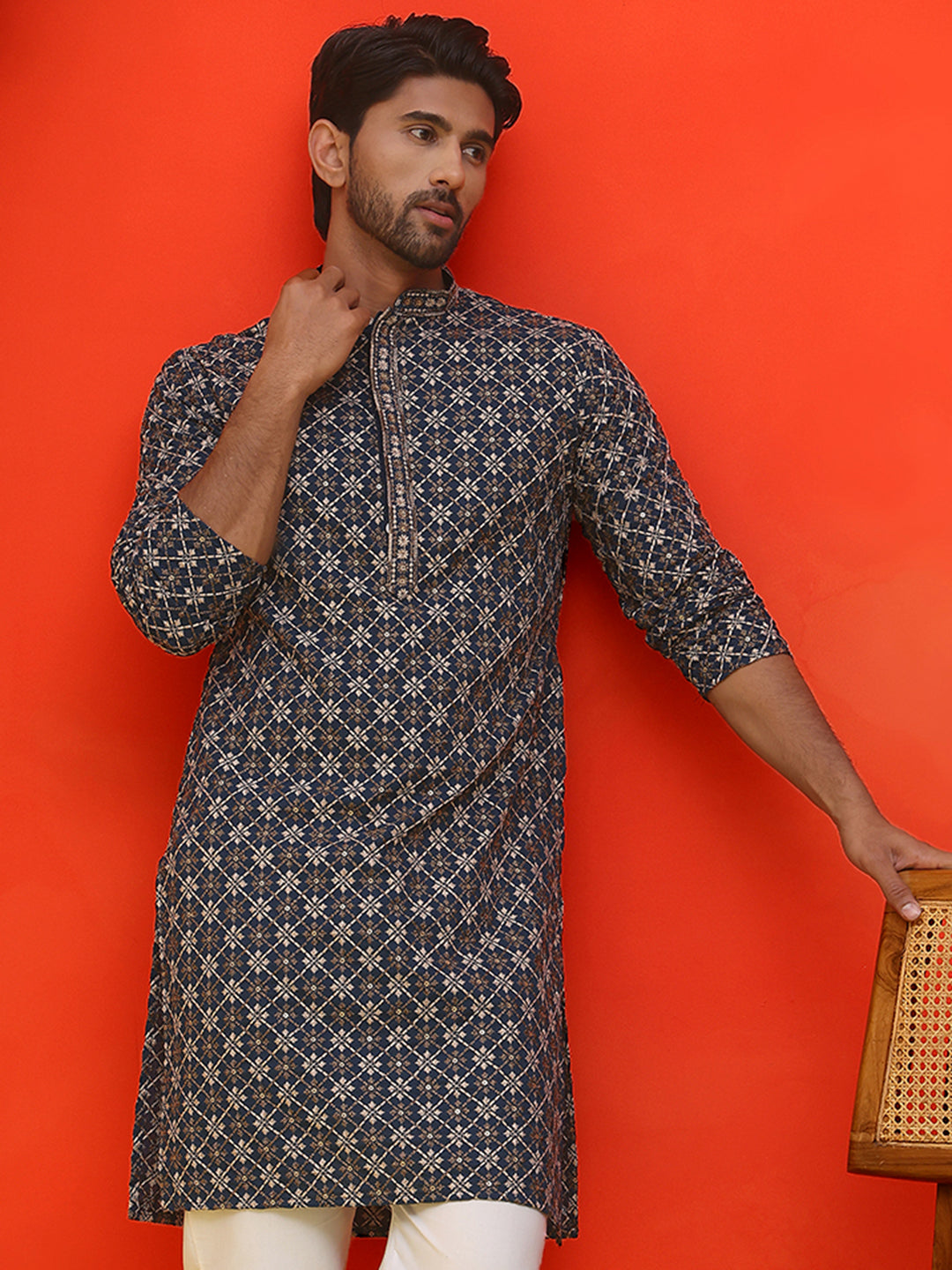Embroidered Kurtas For Men