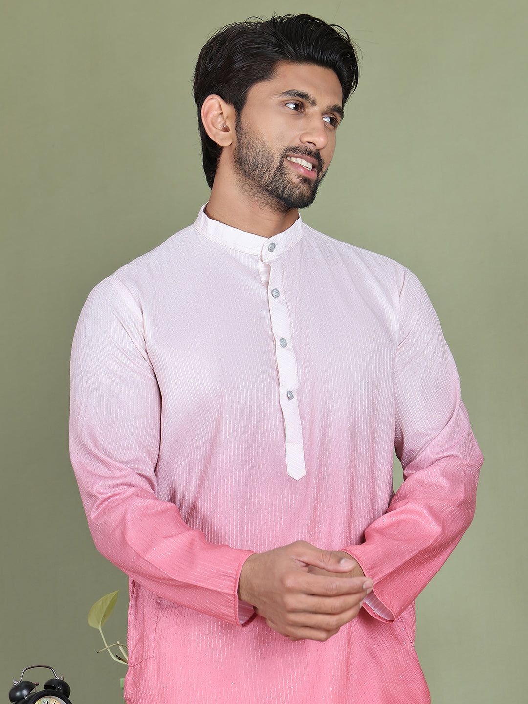 Sequins And Ombre Design Kurtas For Men