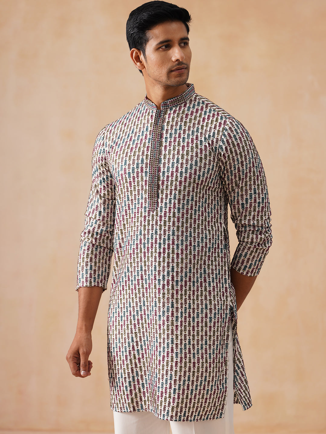 Viscose Rayon Embroidered Kurta