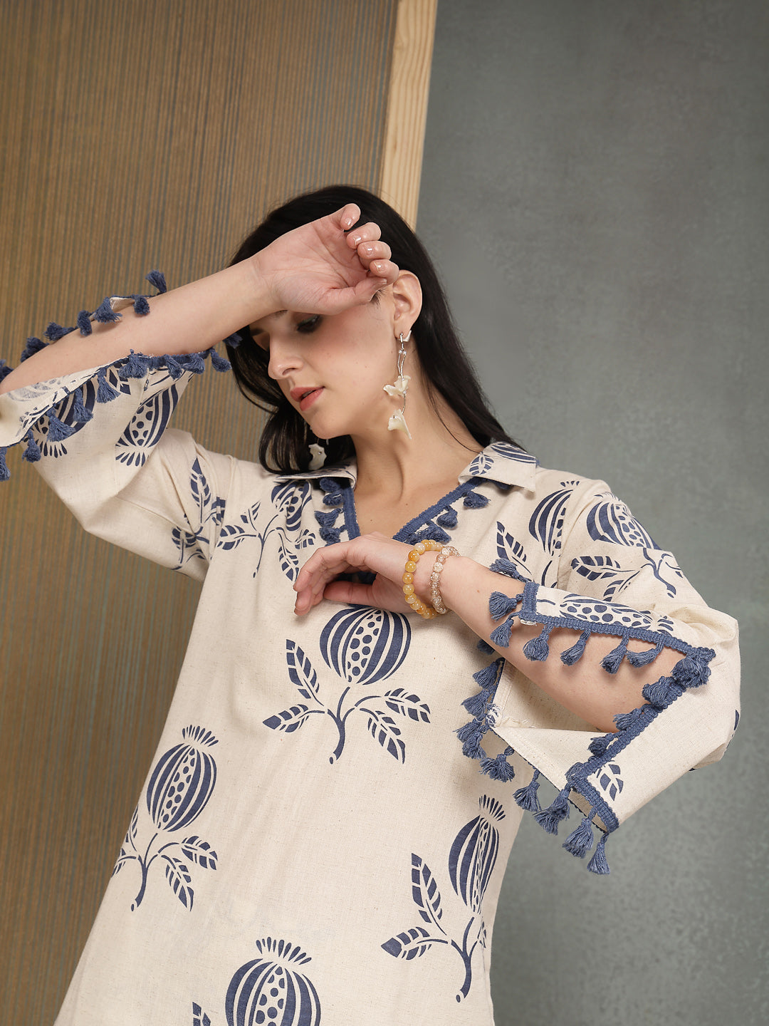 Printed Cotton Straight Kurta Pant Set