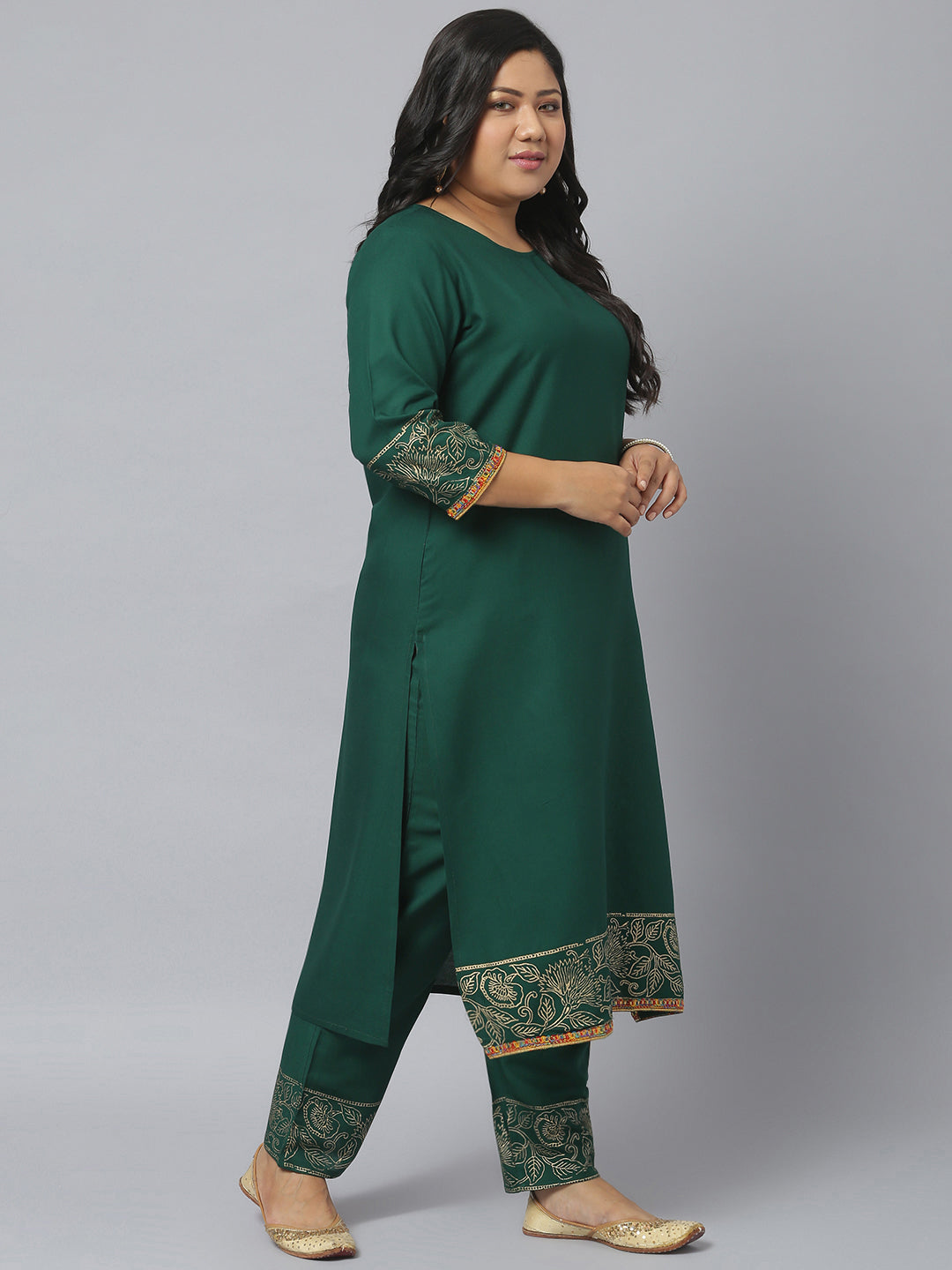 Women Block Print Rayon Straight Kurta Pant Dupatta Set (Pre-Order)