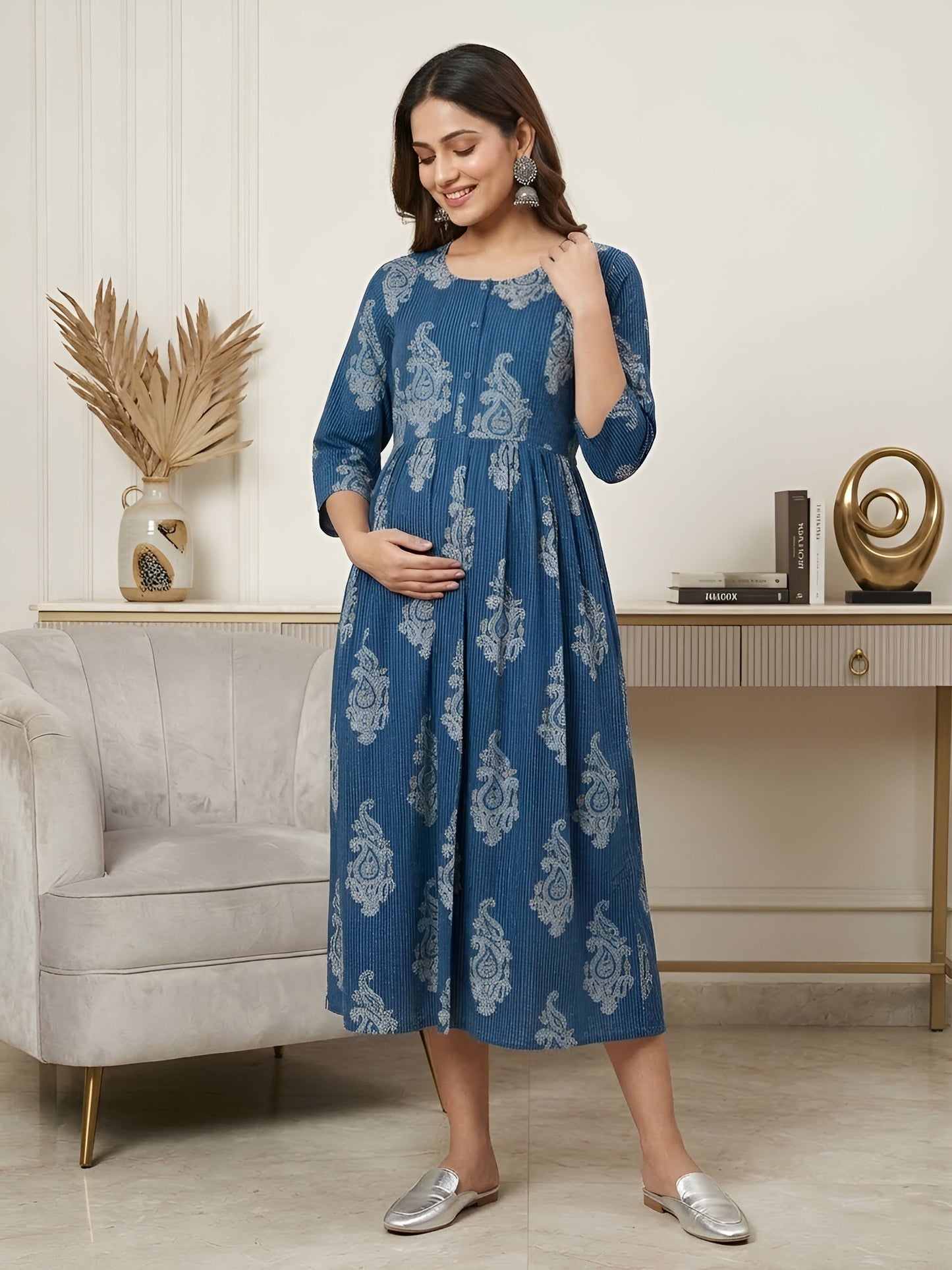 Printed Maternity Dress