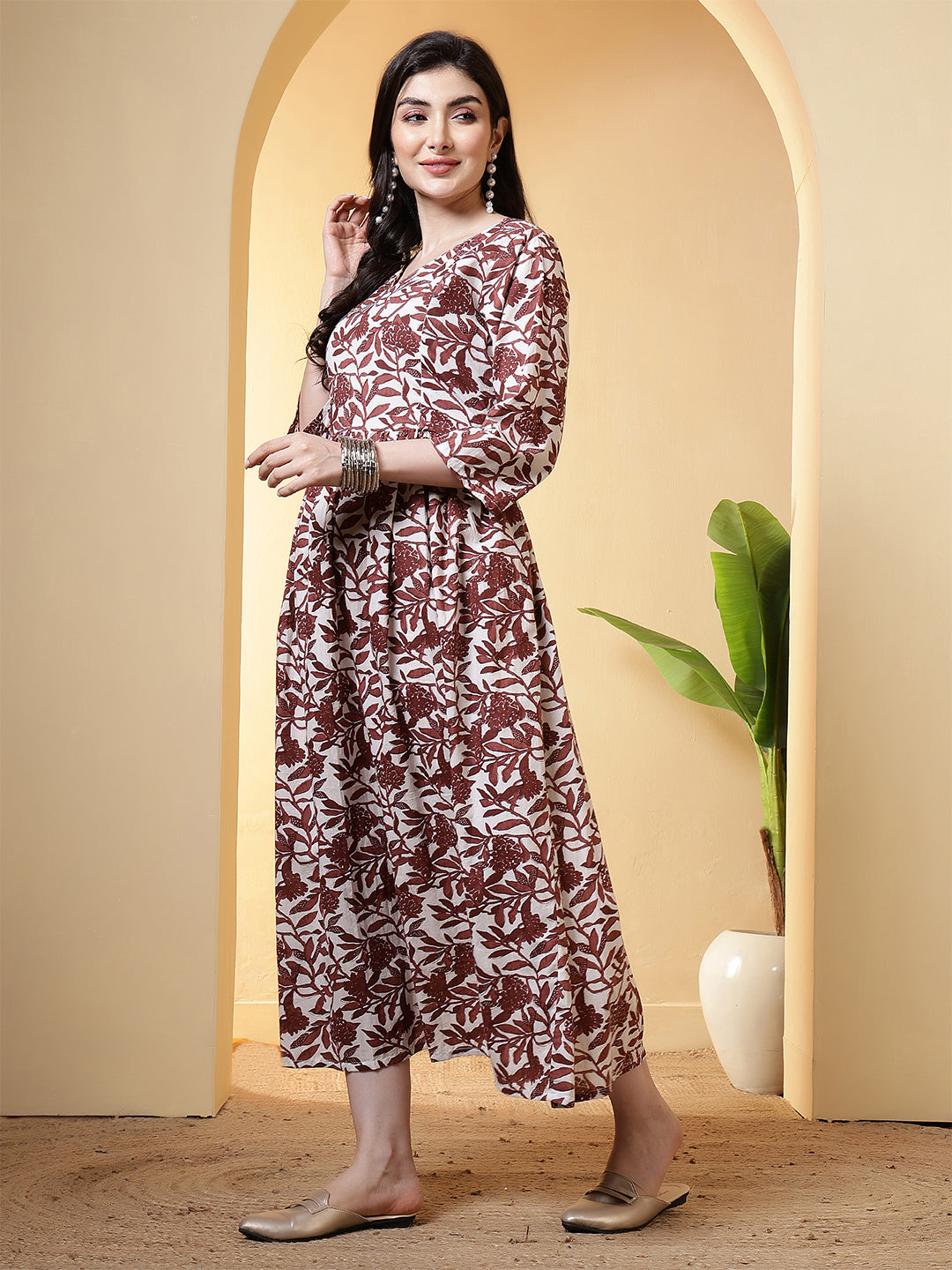Floral Printed Dress for Women