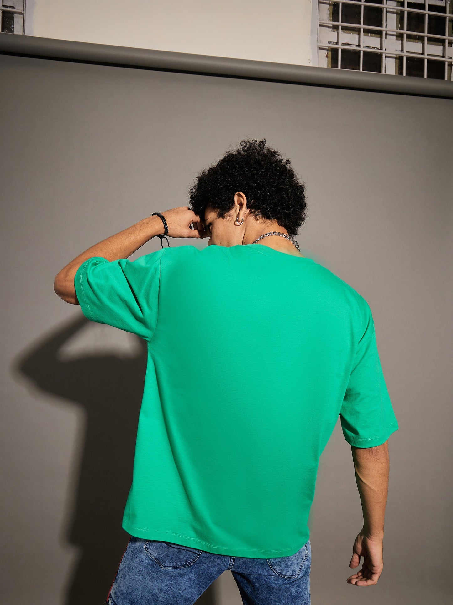 Unisex Green Cactus Oversized T-Shirt