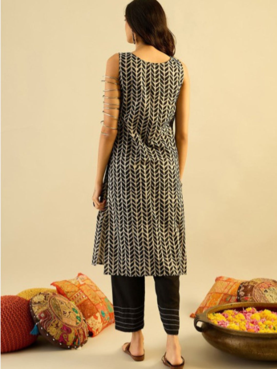 Floral Printed Straight Kurta