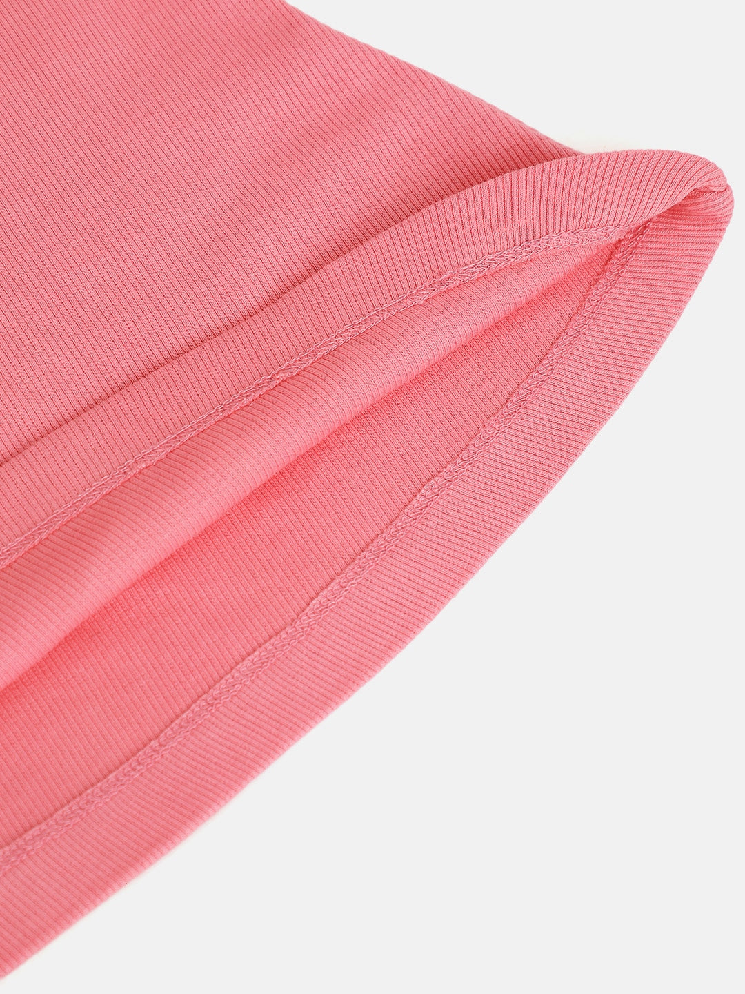 Girls Pink Rib Tent Dress