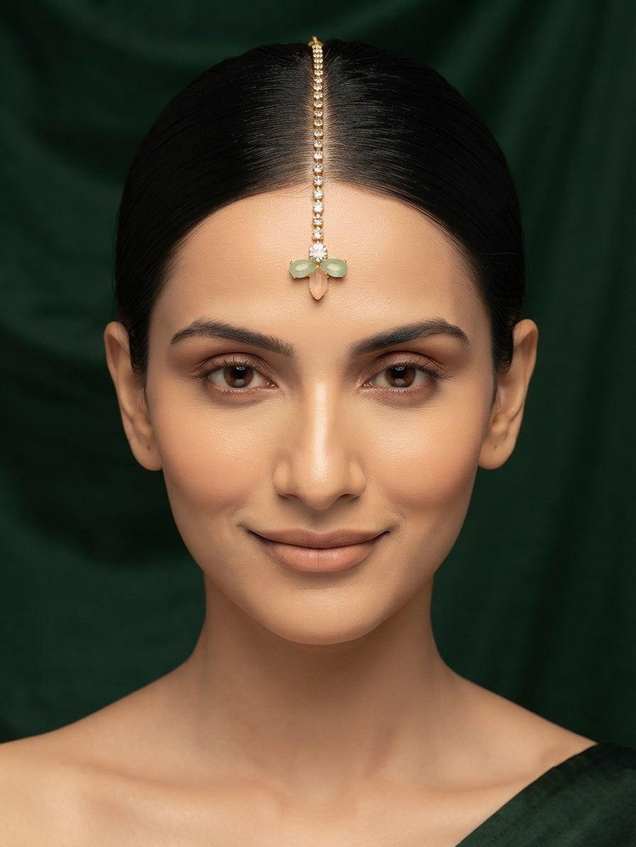 Mang Tikka & Earrings Combo Set For Women