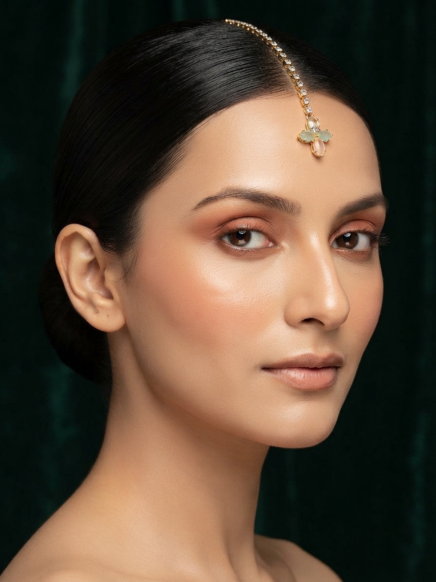 Mang Tikka & Earrings Combo Set For Women
