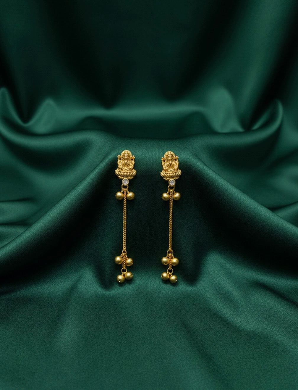 Women Gold Plated Long Chain Earing