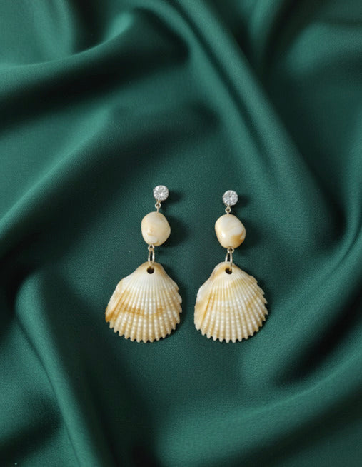 Unique Sea Shell Drop Earrings
