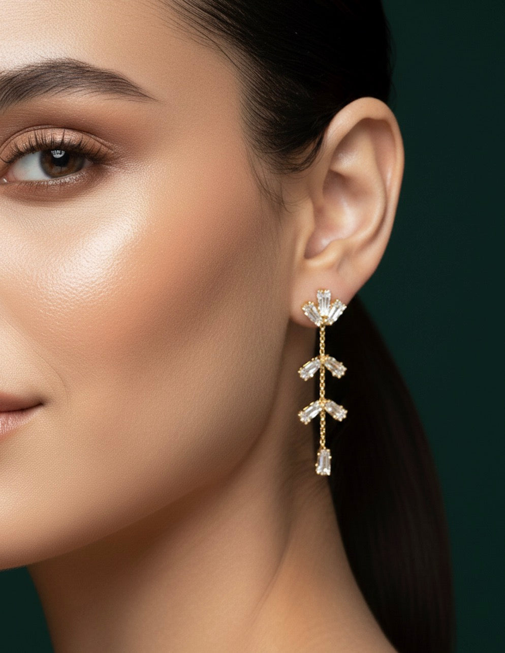 Golden Fancy American Diamond Tassels