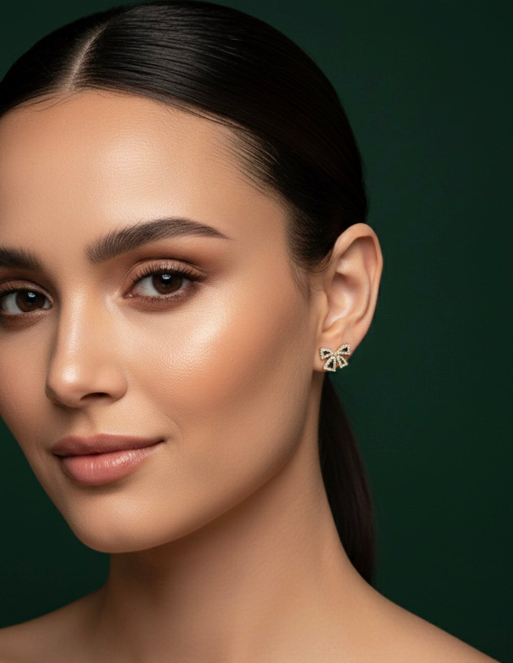 Fancy Bow Stylish Diamond Studs