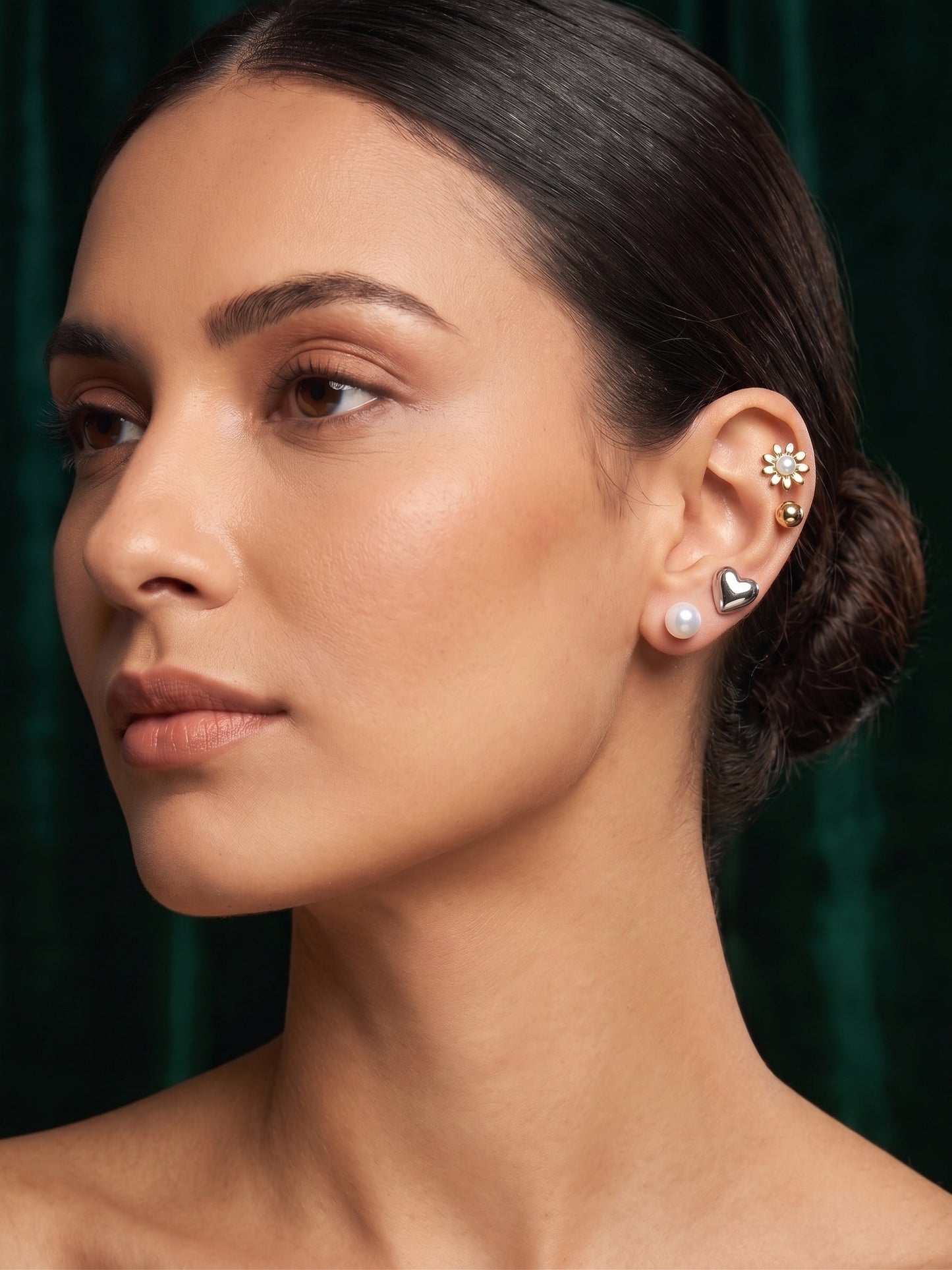 Pack Of 7 Unique-Design Mini Studs