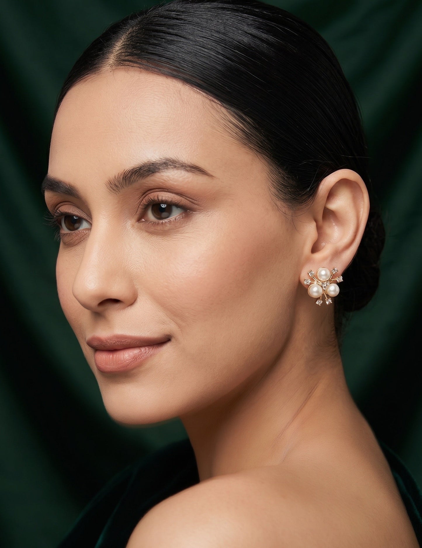 Gold Plated Flower Studs