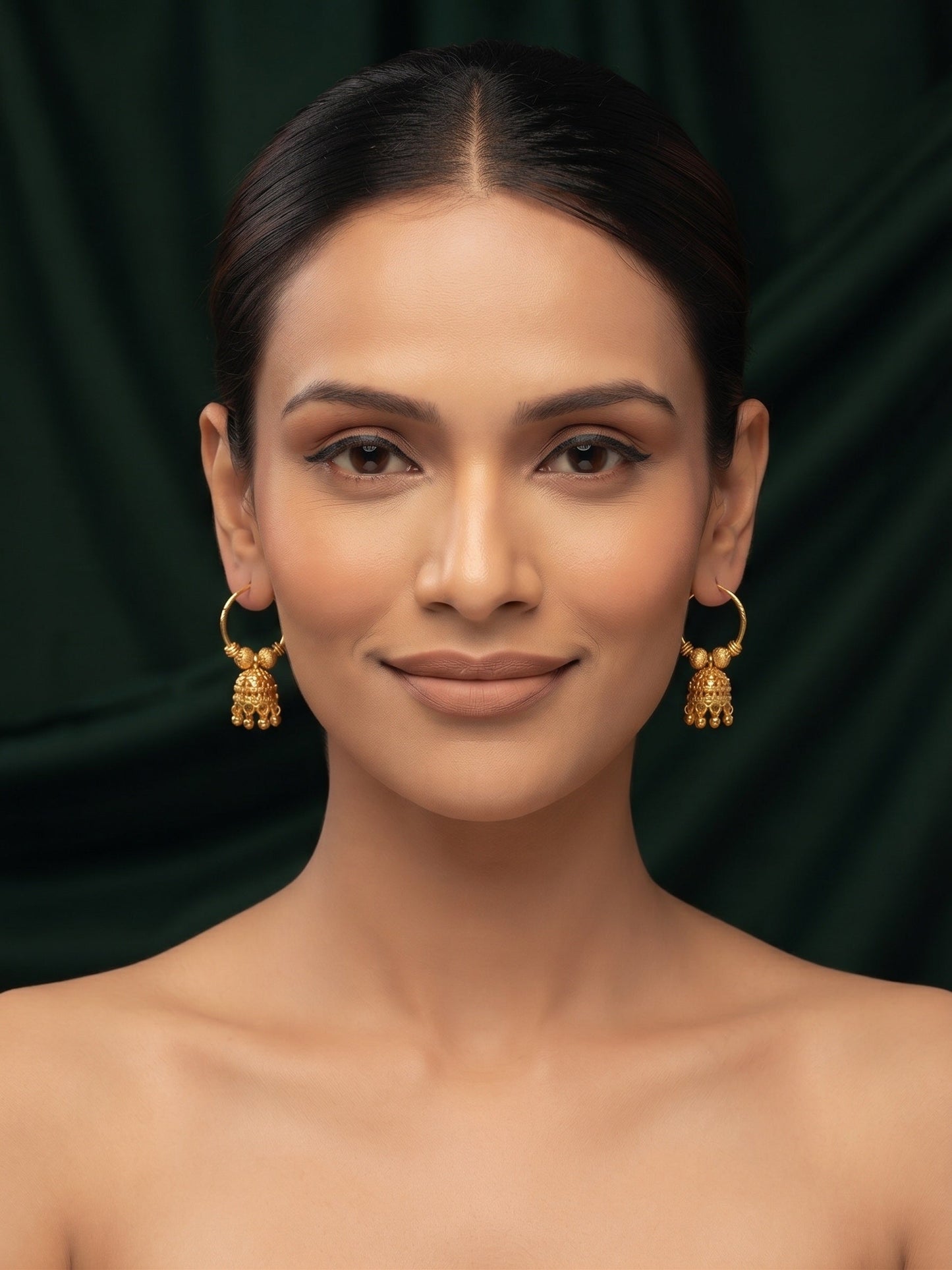 Gold Plated Stylish Fancy Jhumka