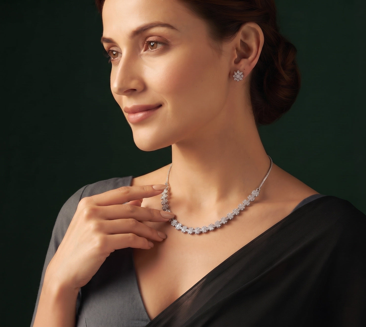 American Daimond Jewellery Set