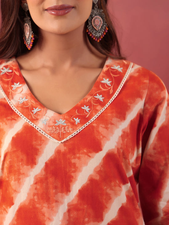 Straight Printed Cotton Kurtas