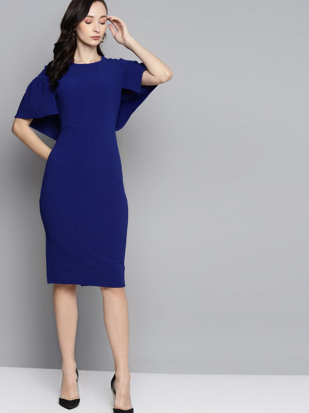 royal blue western dress for women Crepe Dresses wholesale supplier manufacturer Size:Tailor-made Vivo_Shopzetu_SYNC X @mawacollection.c0m 🩵❄️ This white color with off