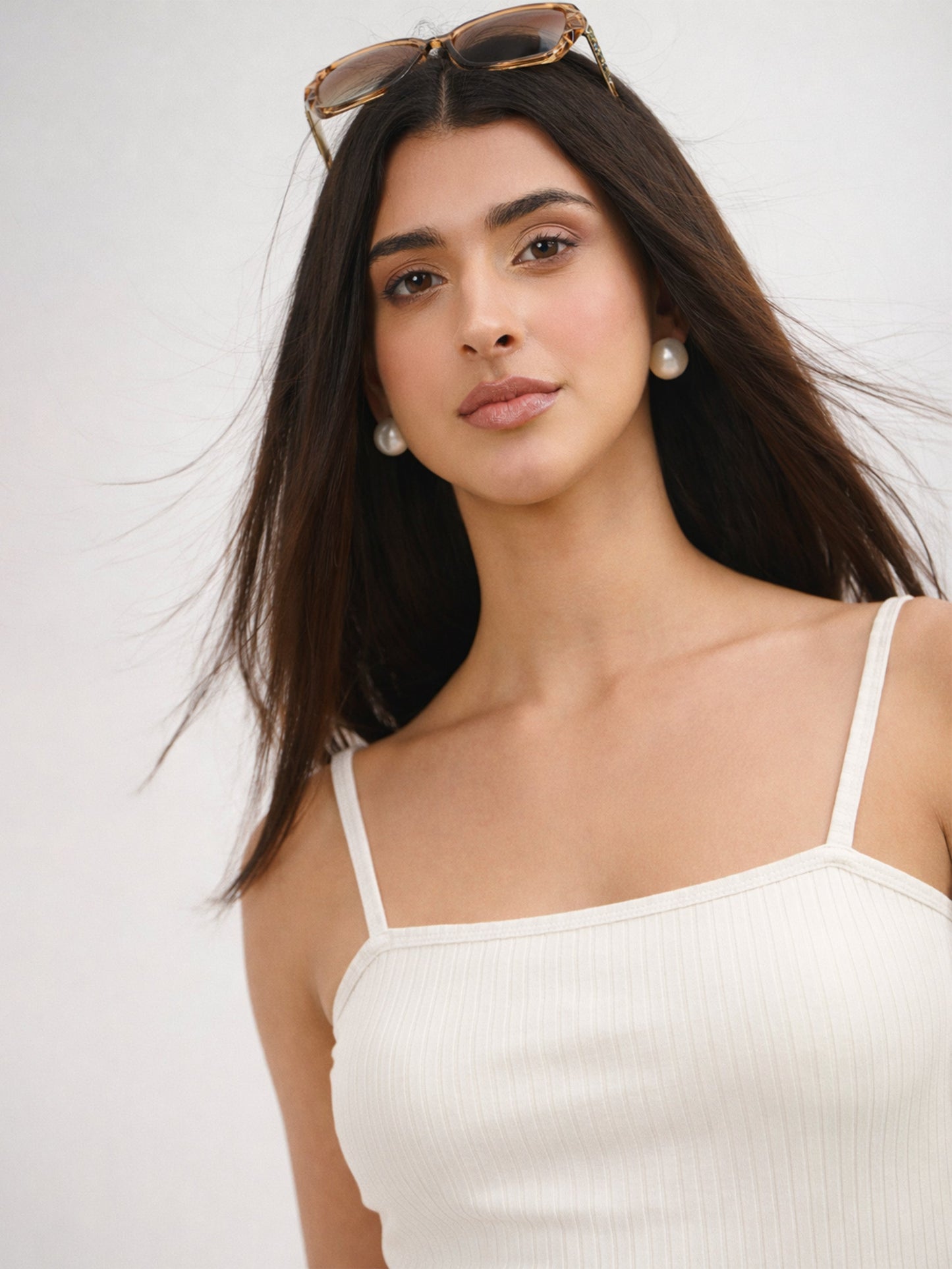 Off- White A-Line Strappy Midi Dress