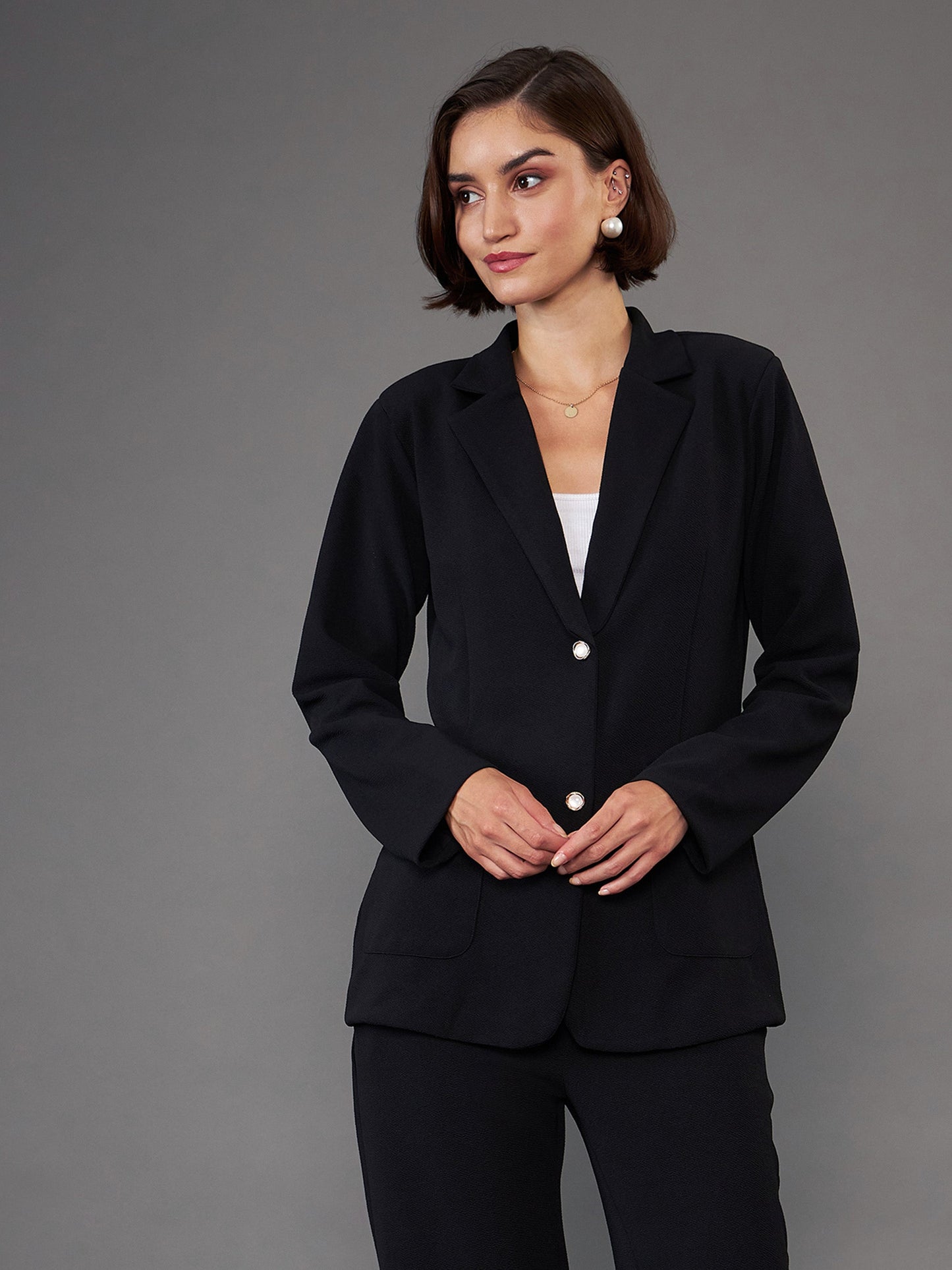Black Slim Fit Blazer