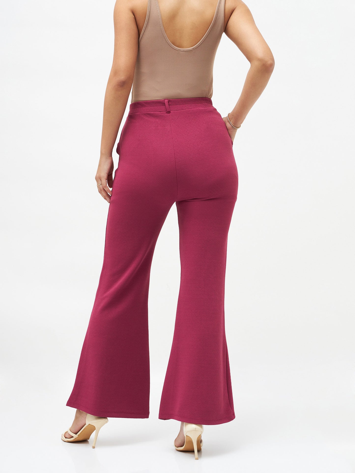 Mauve Bell Bottom Pants