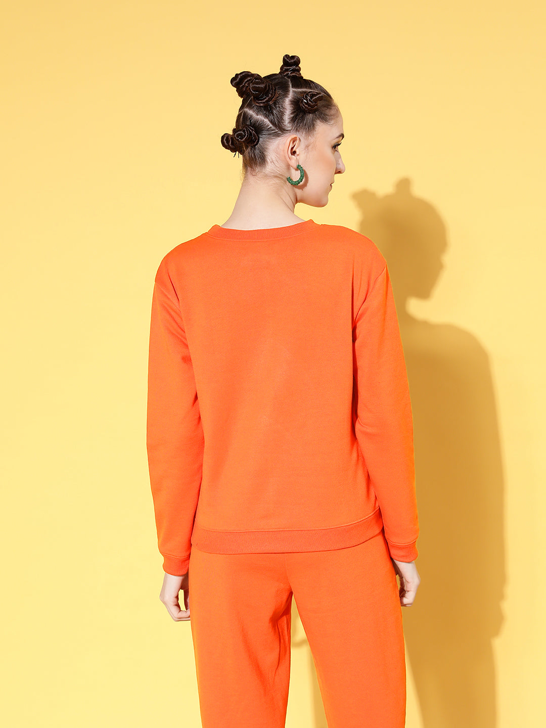 Orange Fleece Dragon Sweatshirt