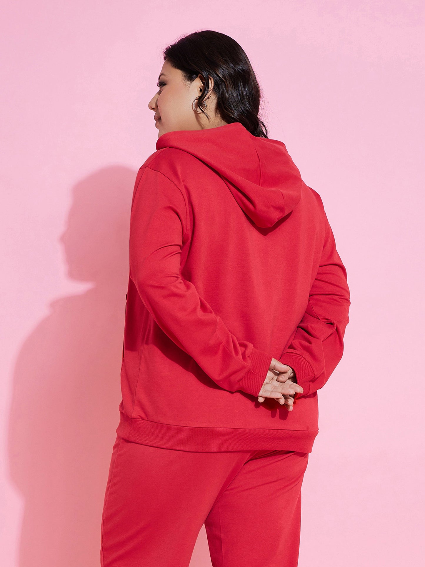Red NEW YOKE Fleece Hoodie