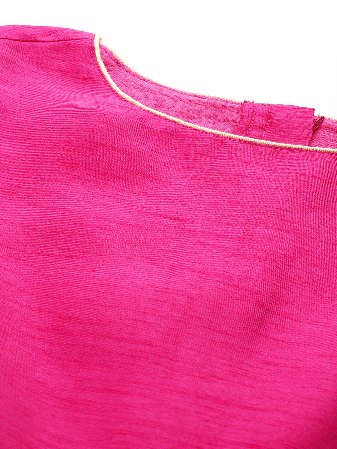Fuchsia Sleeveless Crop Top