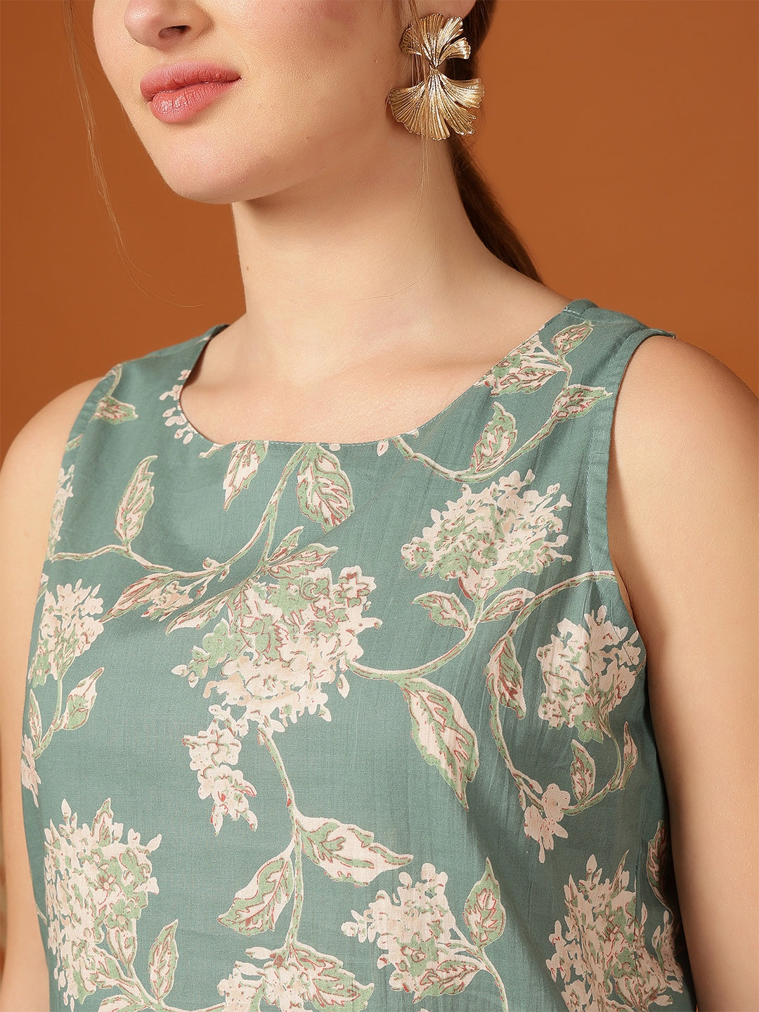 Printed Viscose Rayon Sleeveless Top