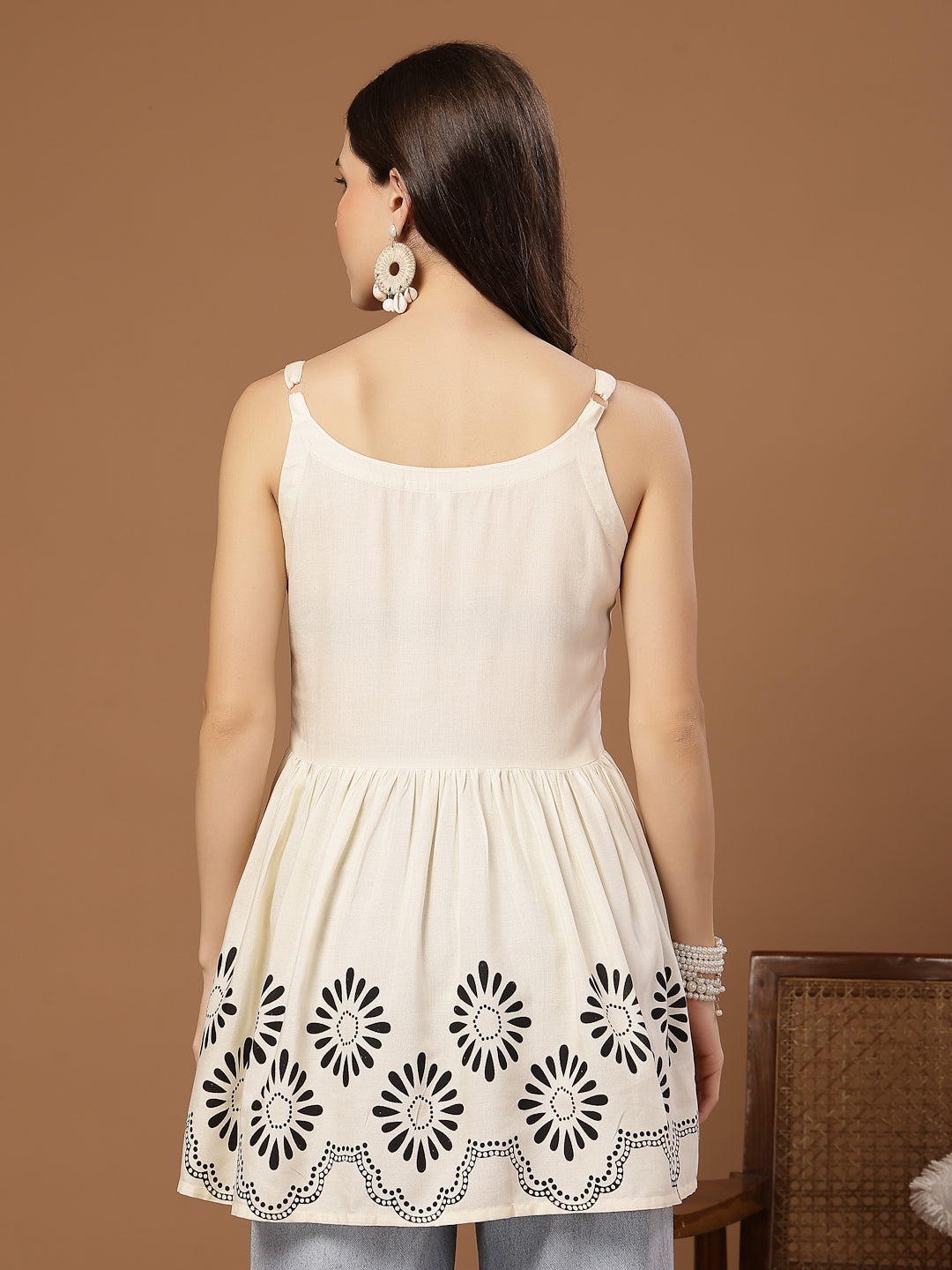 Solid Rayon Empire Top