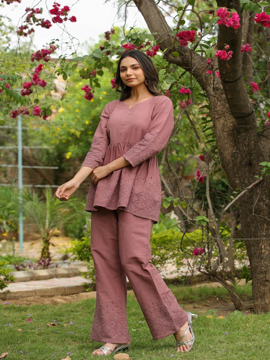 Ashley Schiffli Cotton Cord Set