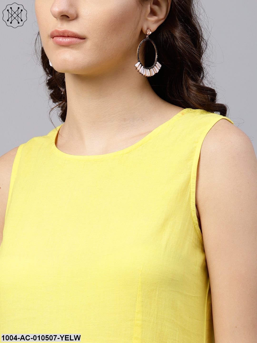 Sleeveless Multi Colored Multi Dress Tie And Dye Maxi Dress With Round Neck