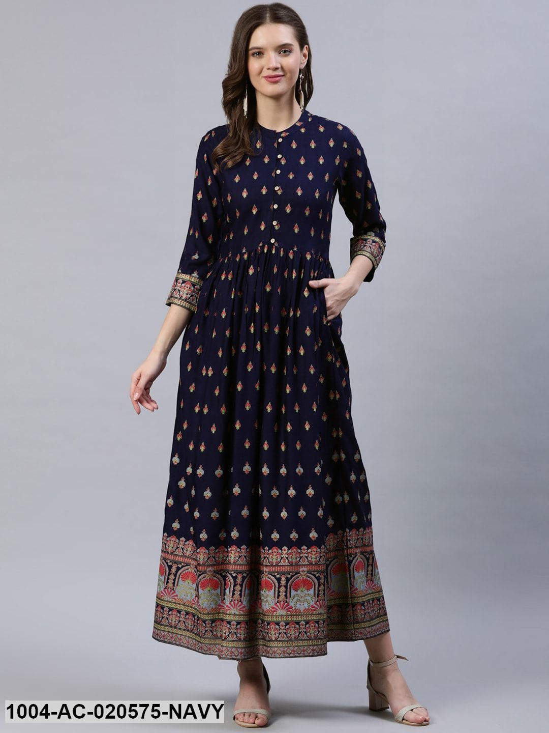 navy blue and peach dress Navy Peach Dress