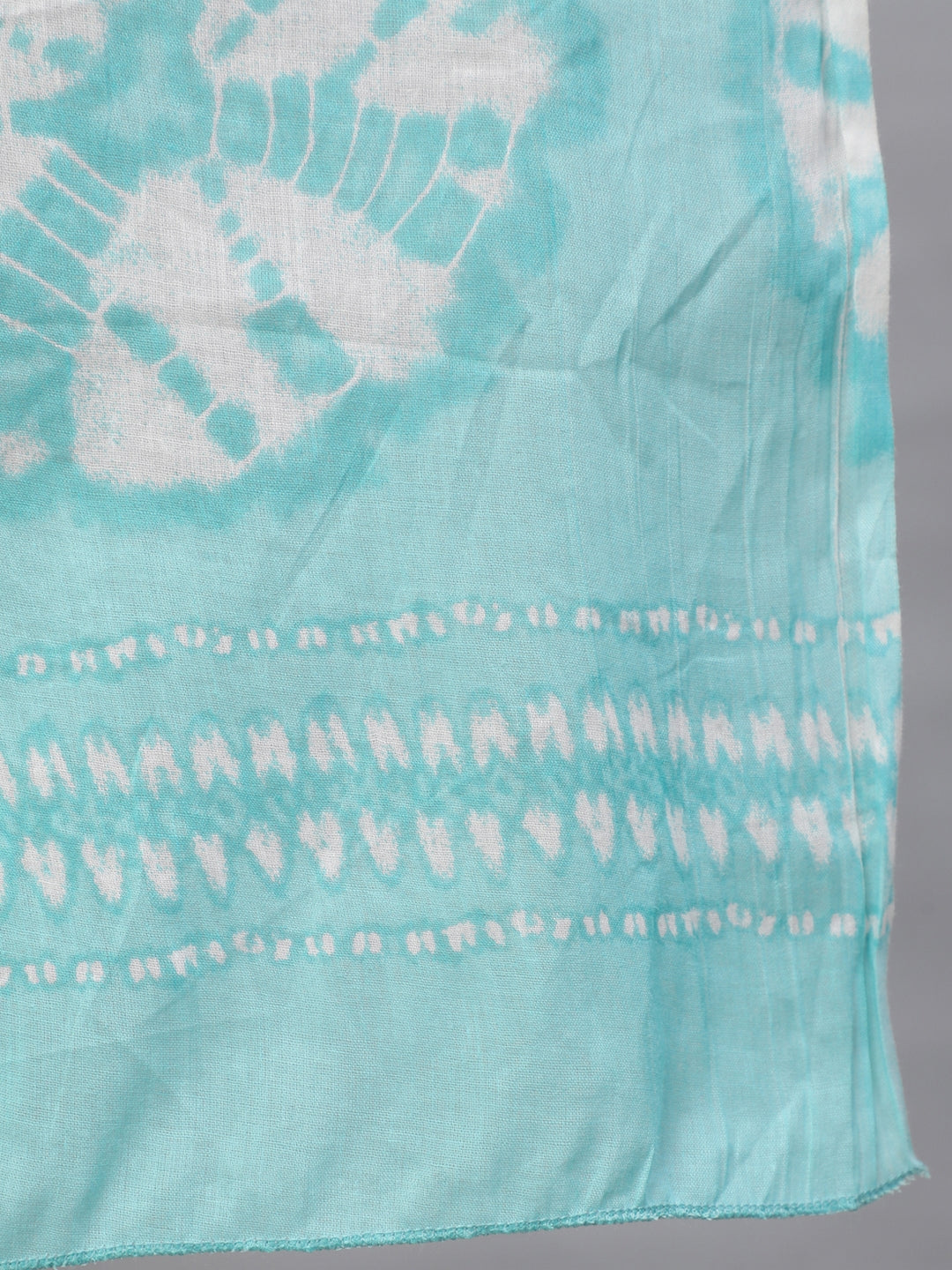 Blue Floral Printed Flared Maternity Dress With Dupatta