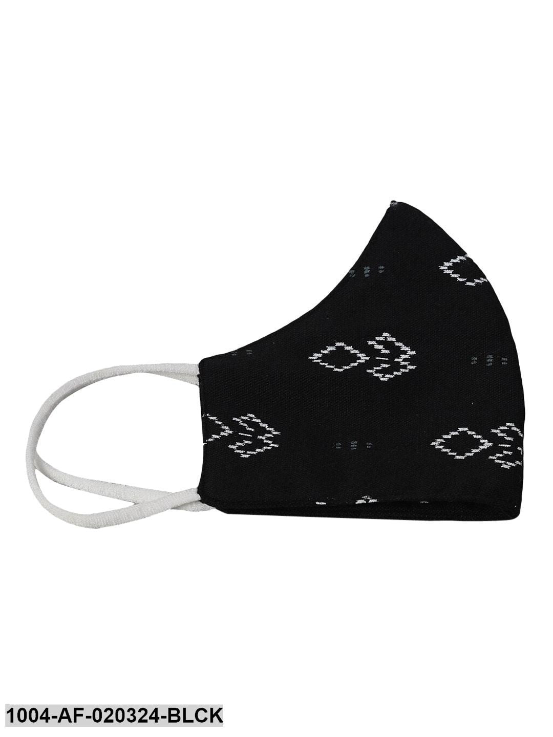 Black White Printed Kurta with Trousers